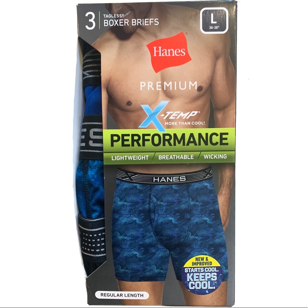 Hanes Men’s Tagless Ultralight Boxer Briefs